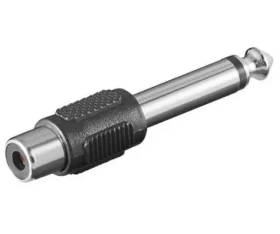 MicroConnect Adaptér mono jack 6.35mm (M) - RCA (F) (AUDANG)
