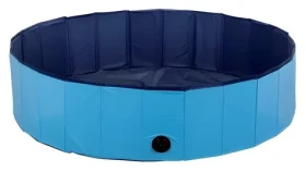 DIAMENTIQ Skládací bazén pro psy modrá / Bazén pro psy / 120x30 cm