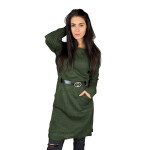 HOSH Pletené šaty ELLIS s páskem Barva: Bílá