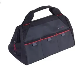 TROIKA TOOL BAG černo-červená / Taška na nářadí / 335 x 210 x 190 mm / 9 kapes / Plachtovina (TBG30/BK)