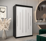 Šatní skříň Abi Y0 Barva korpusu: Dub artisan, Rozměry: 120 cm, Dveře: Černá