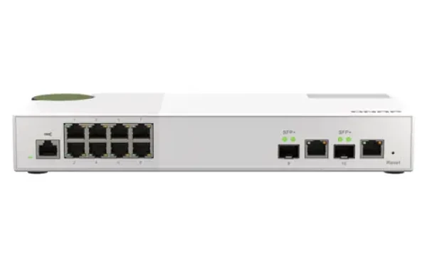 QNAP QSW-M2108-2C / Desktop Switch / 8x 2.5GbE + 2x SFP+ combo / Qos / VLAN (QSW-M2108-2C)