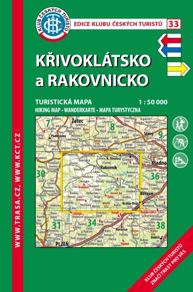 KČT 33 Křivoklátsko, Rakovnicko 1:50 000