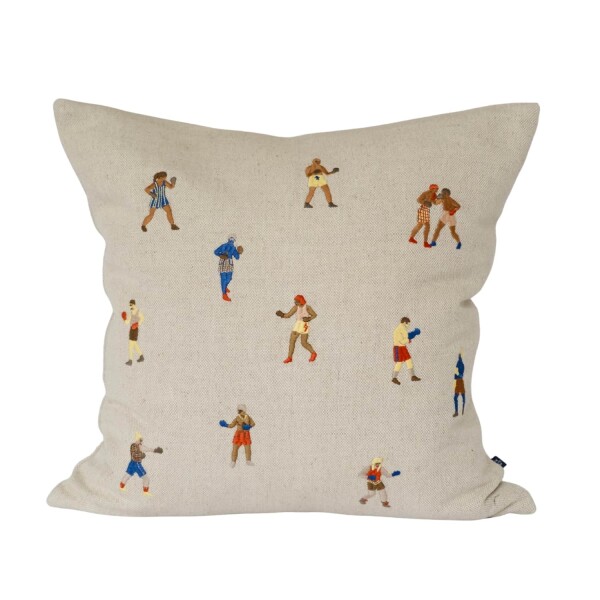 Fine Little Day Vyšívaný povlak na polštář Boxers 48 × 48 cm, multi barva