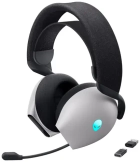 DELL Alienware AW725H bílá / Herní headset s mikrofonem / ANC / BT / 2.4GHz / USB-C (545-BBFV)