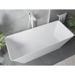 MEXEN/S - Velo Slim volně stojící vana 170 x 75, bílá, sifon a přepad bílá 52811707500-20