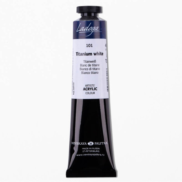 Nevskaya Palitra Ladoga 2204101 Akrylová barva 46 ml, bílá titanová 101