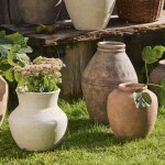 Ib Laursen Váza z terakoty Selene 41 cm, přírodní barva, keramika