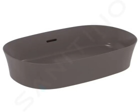 IDEAL STANDARD - Ipalyss Umyvadlo na desku, 600x380 mm, s přepadem, slate grey E1397V5