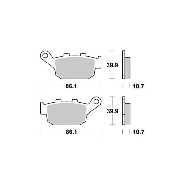 Brzdové destičky proBuell – Honda – Kawasaki Peugeot – Suzuki – Triumph – Yamaha S1070N