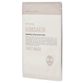 Humdakin Plátýnková pleťová maska Aloe/Heřmánek (zklidňující), béžová barva, bílá barva, plast, textil