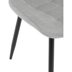 Jídelní židle, šedá, látka, HC-462 SIL2