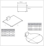 Bezpečnostní čidlo/ohrádka nad kamna, HARVIA heater-check, hranatý, 500x500mm CSFE-500500L