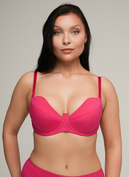 Ava 2204 Fuchsiová push-up podprsenka fuchsie 80D