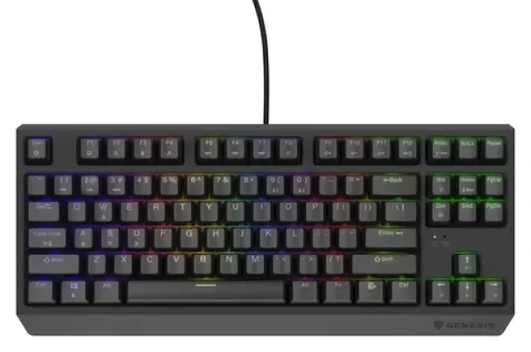 Genesis Thor 230 TKL RGB Outemu Brown černá / Herní klávesnice / Mechanická / US layout / Drátová USB (NKG-2079)