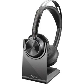 HP Poly Voyager Focus 2 Sluchátka On Ear Bluetooth®, 77Y87AA, stereo, černá, Potlačení hluku