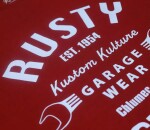 Rusty Pistons Rptsm96 Vista bordeaux triko červená