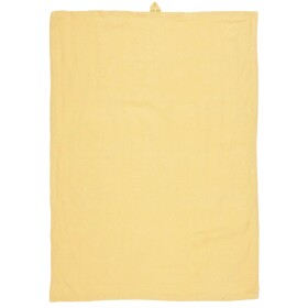IB LAURSEN Utěrka Freja Soft yellow 50 x 70 cm, žlutá barva, textil