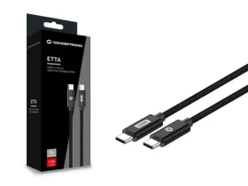 Conceptronic USB-C - USB-C nabíjecí a datový kabel černý / Kabel / USB 2.0 / 480 Mbit/s / PD 240 W / 2 m (ETTA03B20)