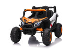 Mamido Elektrické autíčko Buggy Madman bílé | UTV-MX 4x4 | EVA kola | 12V 10Ah | EKO kůže