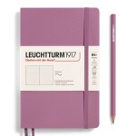 Notebook Paperback (B6+), Softcover, 123 numbered pages, Dusty Rose, dotted