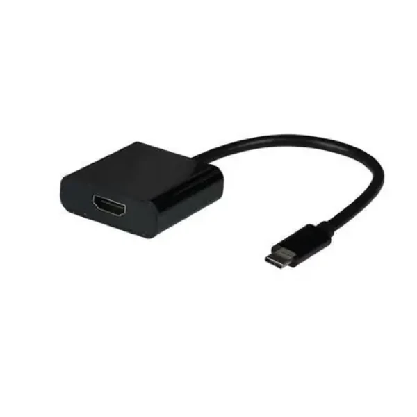 EFB USB-C - HDMI černá / Adaptérový kabel / 4K 30Hz / HDCP 1.4 / 0,15 m (EBUSBC-HDMI-4K30)