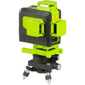 Křížový 3D laser – zelený, 4×360°, s příslušenstvím, STREND PRO Industrial