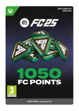 XSX EA SPORTS FC 25: 1050 bodů / El. licence / Sportovní / Angličtina / od 3 let / DLC pro Xbox Series (7F6-00843)