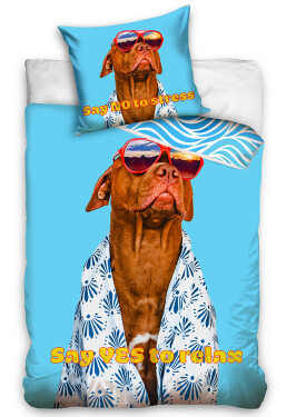 Bavlněné povlečení Pes Pittbul Aloha