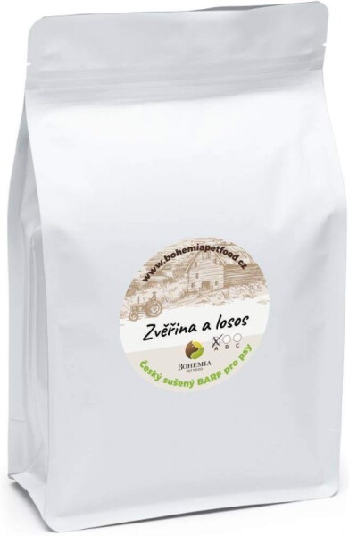 BOHEMIA BARF Zvěřina a Losos A Hmotnost: 800 g BOHEMIA BARF Zvěřina a Losos A