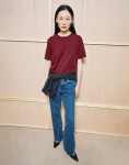 Tričko Armedangels Lualaa 3639 velvet red