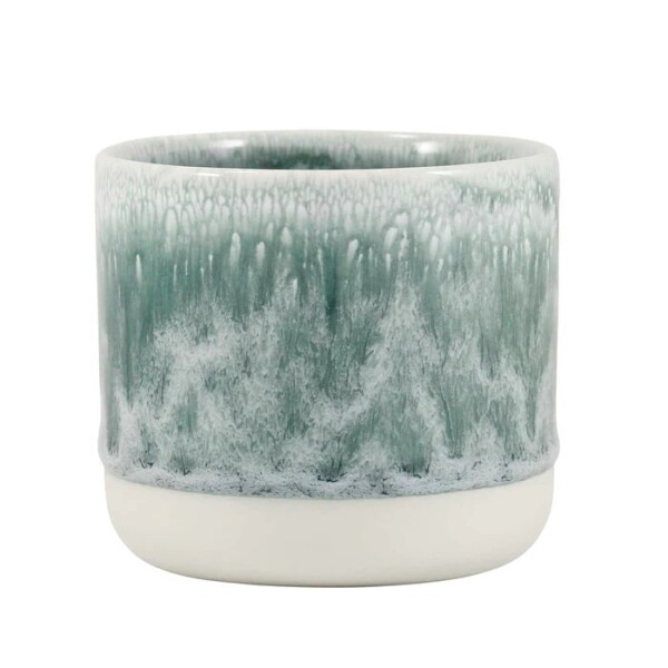 Studio Arhoj Porcelánový hrnek Storm Cloud 380 ml, zelená barva, šedá barva, porcelán