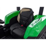 Mamido Dětský elektrický traktor BLAST s přívěsem 2x200W zelený