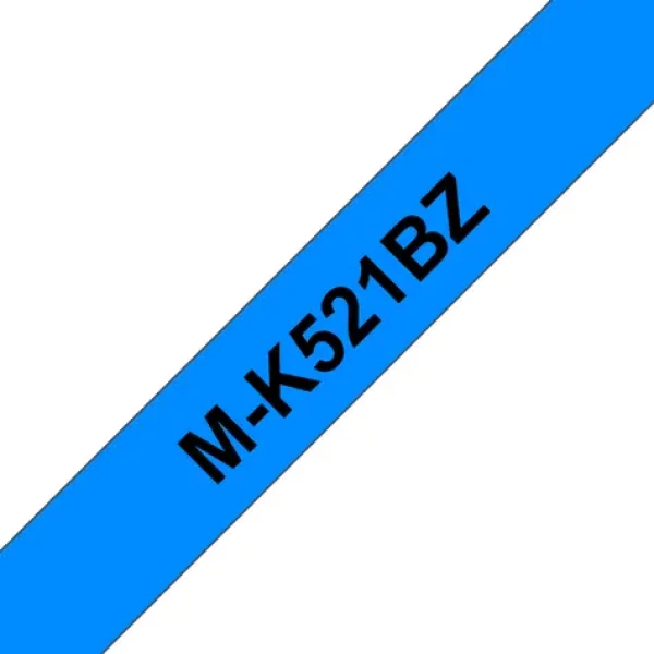 Brother M-K521 / Kazeta s páskou / Nelaminovaná / Modrá/Černá / 9 mm / 8 m (MK521BZ)