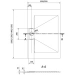 MEXEN - Egon obdélníková sprchová vanička SMC 100 x 90, bílá 4R109010