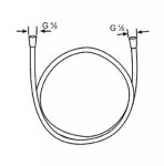 KLUDI - Sprchové hadice Logoflex sprchová hadice, chrom 6105705-00