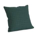HAY Prošívaný polštář Dori Green 60 × 60 cm, zelená barva, textil