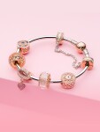 ELENYS Royal Fashion luxusní přívěsek Murano Jiskřivé kouzlo 14k růžové zlato
