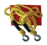 Lano tažné 5000kg s karabinami COMPASS 01233