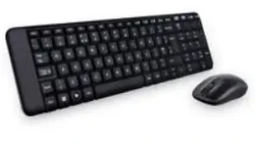 Logitech Wireless Desktop MK220 HU / bezdrátová klávesnice + myš / USB / Černá / HU (920-003167)