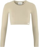 Craft Triko s dlouhým rukávem Collective Rib Cropped T-Shirt Women 1916014-608000 - Běžecký top CRAFT Collective Rib Cropped LS - hnědá Velikost textilu: M-L