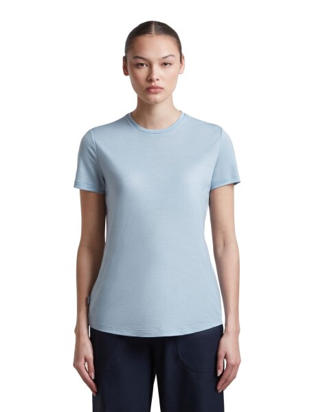 Dámské merino triko krátký rukáv ICEBREAKER Wmns Merino 125 Cool-Lite Sphere III SS Tee, Zinc Blue velikost: L