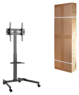 Podlahový stojan pro TV 32-55" / Stojan pro TV / VESA max. 400x400 mm / nosnost 35 kg / náklon -10° až 10° (BP0121)