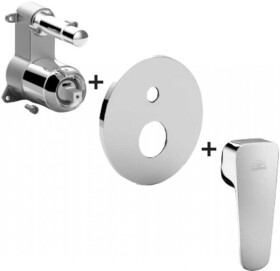 PAFFONI - Sly Baterie pod omítku pro 2 spotřebiče, chrom SYBOX015CR