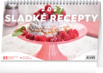 NOTIQUE Stolní kalendář Sladké recepty 2027, 23,1 x 14,5 cm
