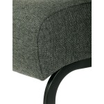 Židle jídelní, taštičkové pružiny v sedáku, zelená látka, černý kov