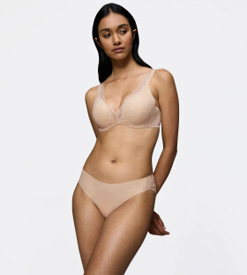 Dámská podprsenka Body Make-Up Illusion Lace WP - BROWN - TRIUMPH BROWN - TRIUMPH BROWN 85D