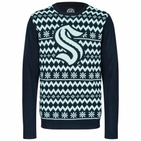 Forever Collectibles Pánská mikina Seattle Kraken NHL Big Logo Ugly Christmas Sweater Velikost: XL