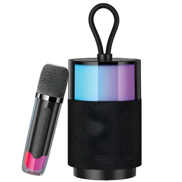 USAMS YX013 YIN / Reproduktor s bezdrátovým mikrofonem / Bluetooth 5.3 / Karaoke / LED podsvícení (YX13YX01)