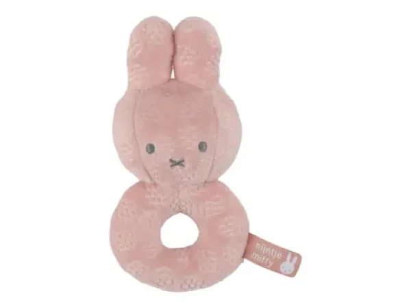 Little Dutch Chrastítko králíček Miffy Pink Flower / od narození (NIJN887LD)